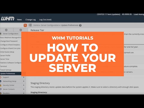 WHM Tutorials - How to Update Your Server
