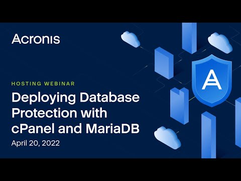 Deploying Database Protection with cPanel and MariaDB