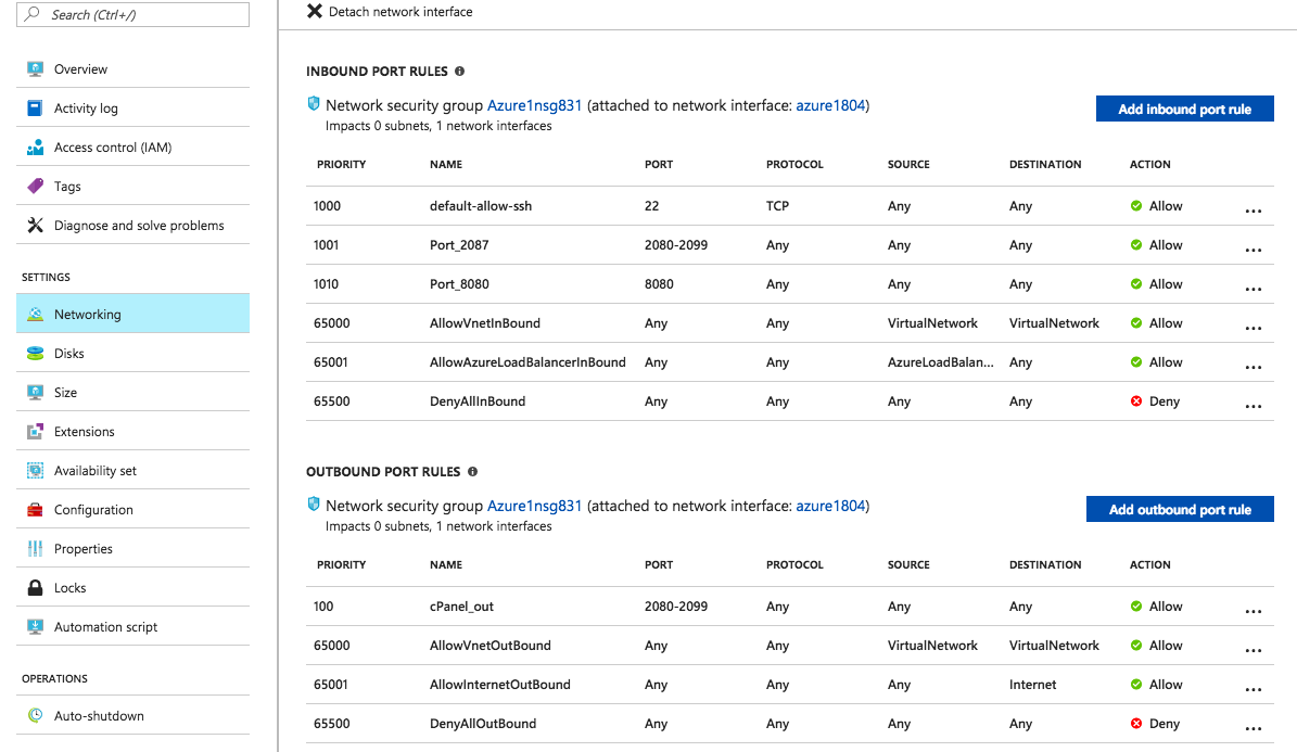 open ports cpanel whm