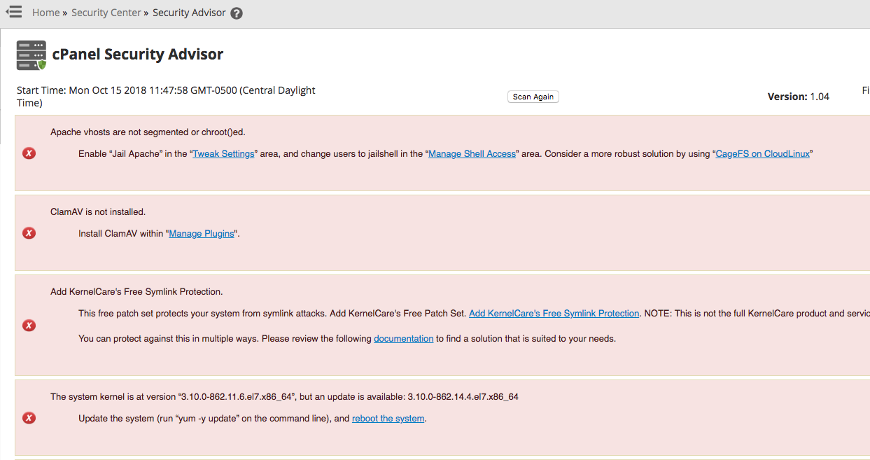 cpanel license check