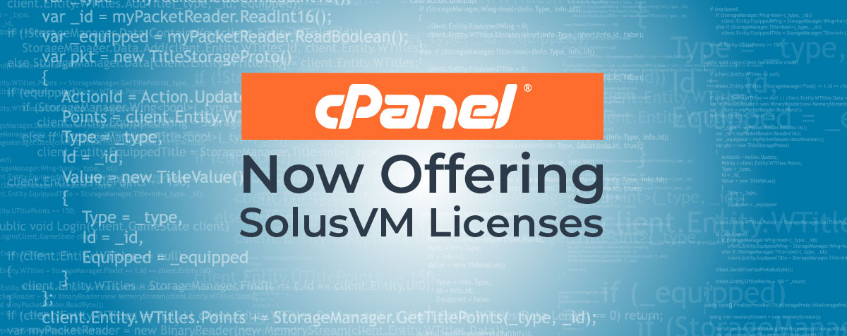 cPanel Store Now Offering SolusVM Licenses 1 cPanel Store Now Offering SolusVM Licenses 1
