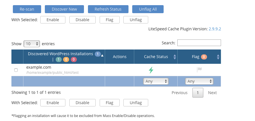 litespeed web server cpanel