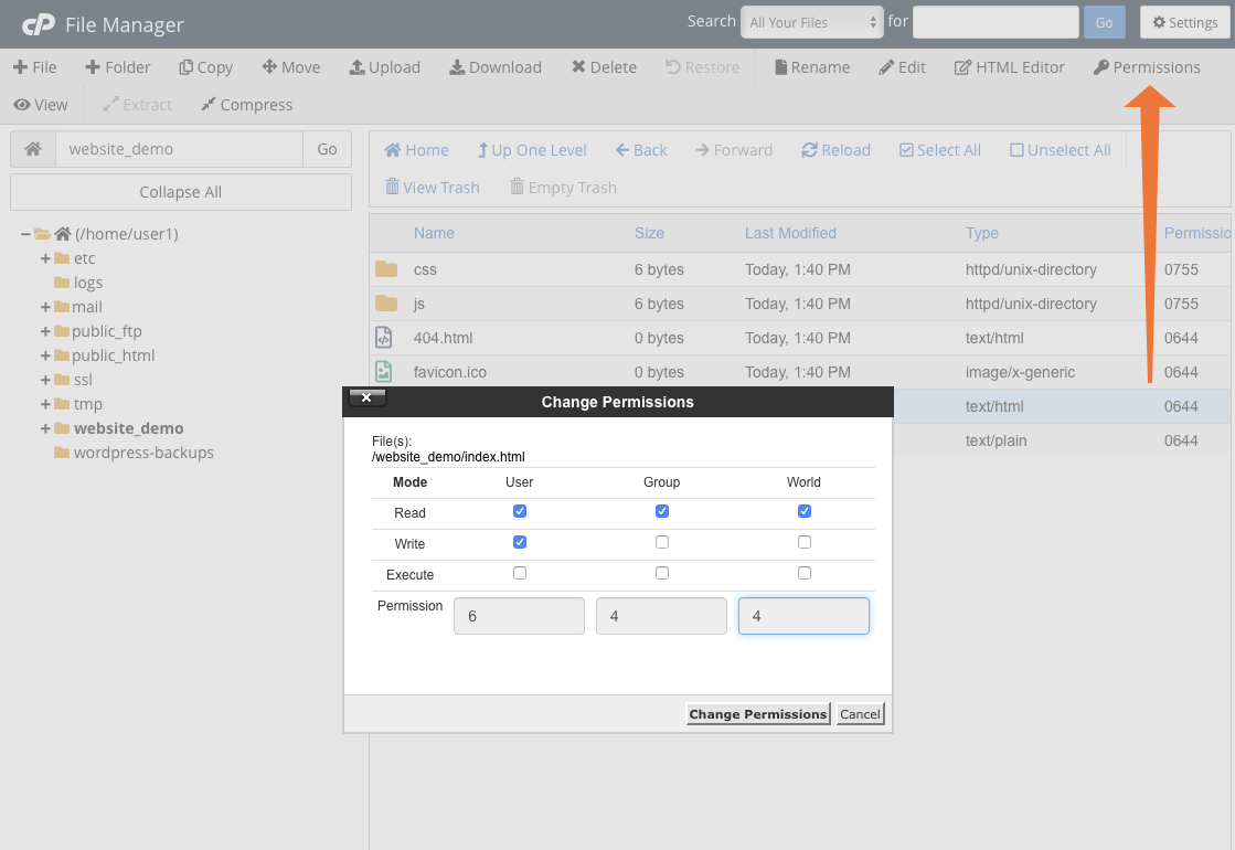 How To Assign Permissions To Files And Folders In Cpanel Cpanel Blog