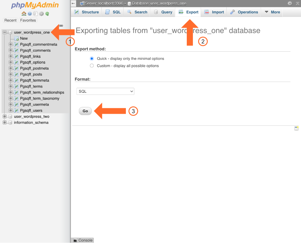 02 export database cpanel