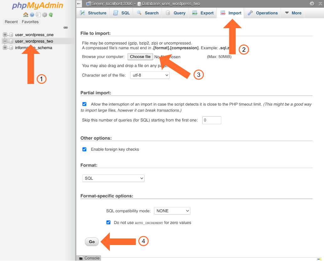 03 import database cpanel