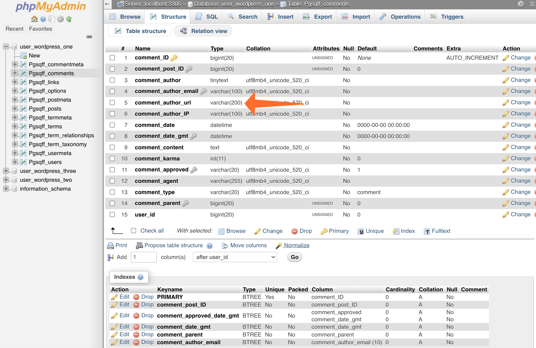 Change Table Field Name In Mysql