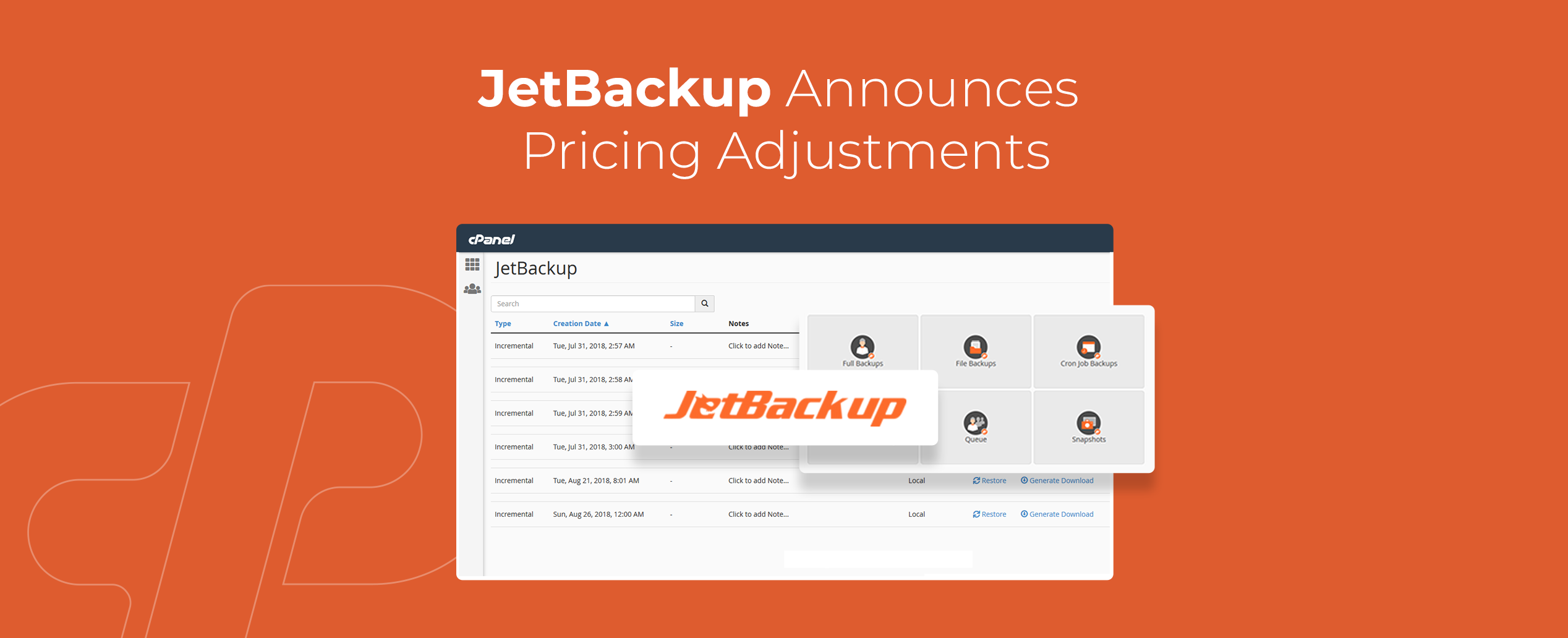 cPanel Blog - JetBackup Pricing Increase