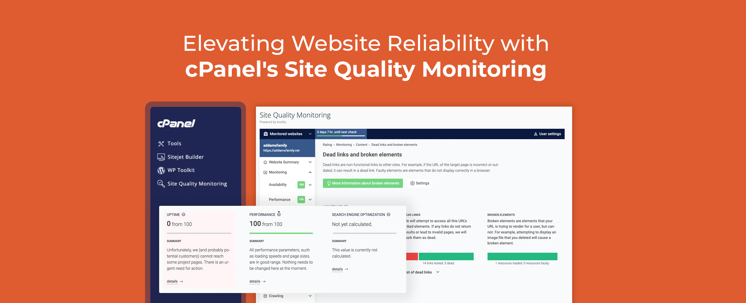 Elevating Website Reliability with cPanel’s Site Quality Monitoring